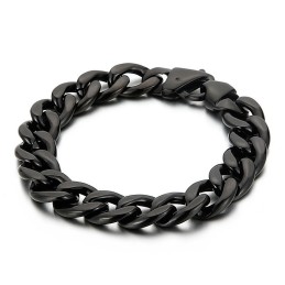 Flaches, Beidseitig Plattiertes Herrenarmband Aus Gefrästem Titan