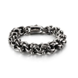 Vintage Bikerkette Rock Style Fahrradkette Titan Armband