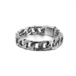 Herren Titan Armband Mit Diamanten Und Hip-Hop Übertrieben