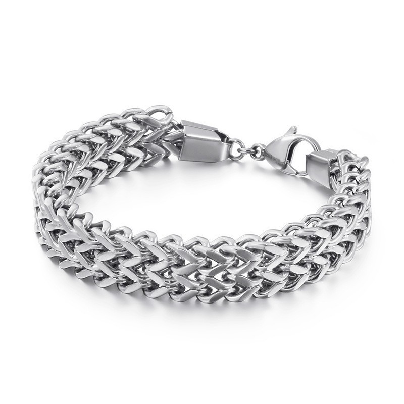 Doppellagiges V-Förmiges Overlord-Ketten-Titanarmband Für Herren Doppellagiges V-Förmiges Overlord-Ketten-Titanarmband Für Herren