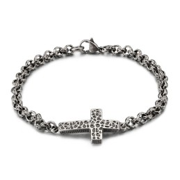 Edition Titan-Kreuz-Halskette Für Herren, Titan-Armband Für Herren