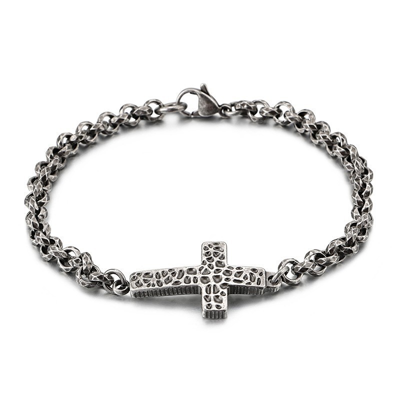 Edition Titan-Kreuz-Halskette Für Herren, Titan-Armband Für Herren Edition Titan-Kreuz-Halskette Für Herren, Titan-Armband Für Herren