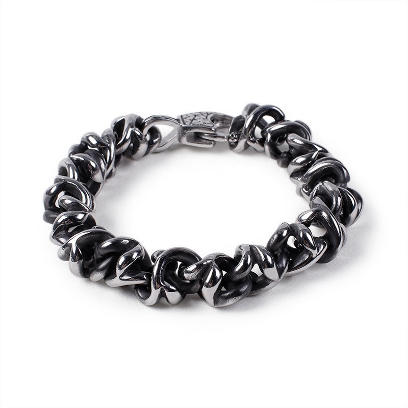 Alternative Chic Herrenarmbänder Coole Titan-Totenkopfarmbänder Alternative Chic Herrenarmbänder Coole Titan-Totenkopfarmbänder