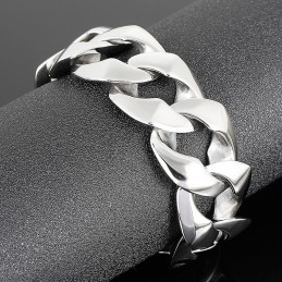 Mode Herren Poliert Hand Schmuck Titan Armband