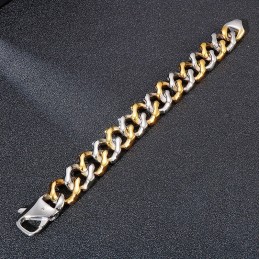 Herren Inter-Gold Armbänder Vierseitiges Schleifarmband Schmuck