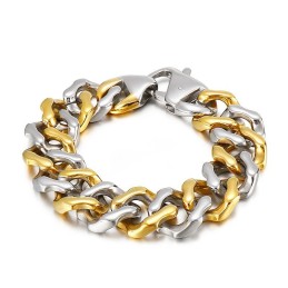 Herren Inter-Gold Armbänder Vierseitiges Schleifarmband Schmuck