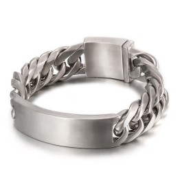 Schickes Sand Face Bent Brand Herren Titan Armband Im Gothic Rock Stil