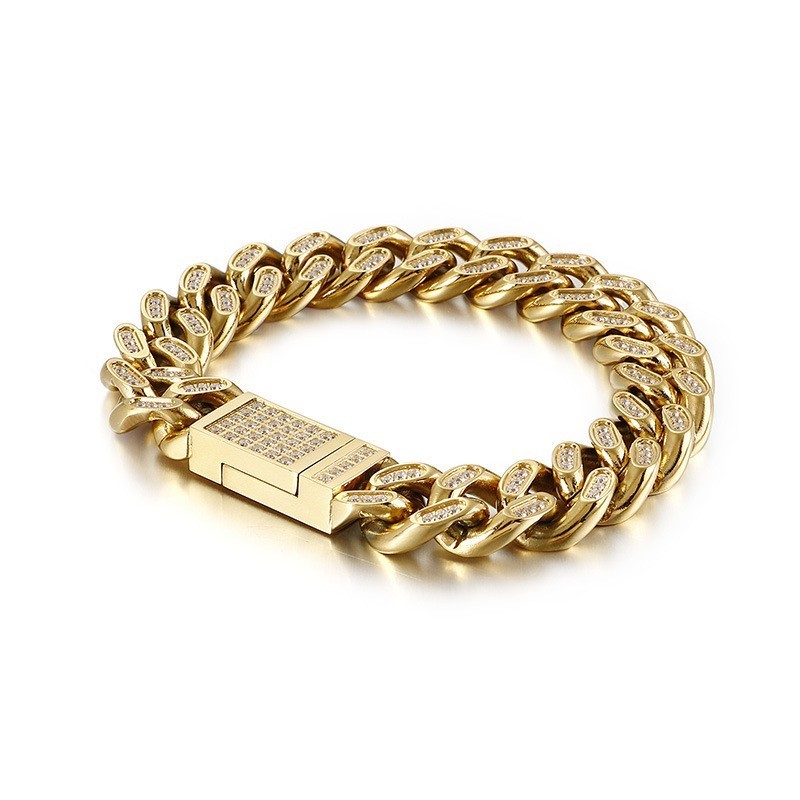 Titan Herren Hip-Hop Armbänder Mit Diamanten Titan Herren Hip-Hop Armbänder Mit Diamanten