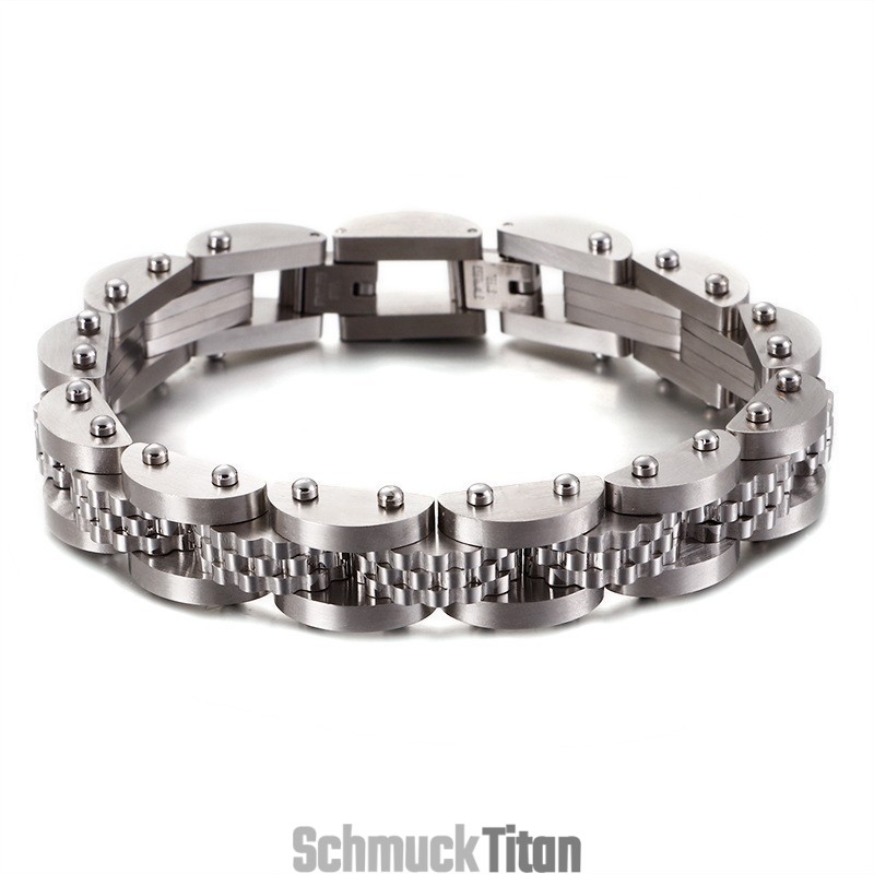 Titan Fahrradkette Herrenarmband Mit Riemen