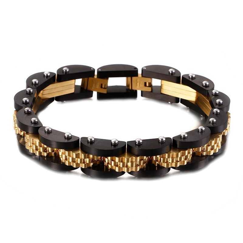 Titan Fahrradkette Herrenarmband Mit Riemen Titan Fahrradkette Herrenarmband Mit Riemen