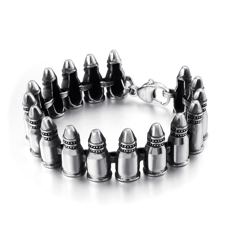 Schicke Gothic Rock Accessoires Herren Bullet Armbänder Schicke Gothic Rock Accessoires Herren Bullet Armbänder