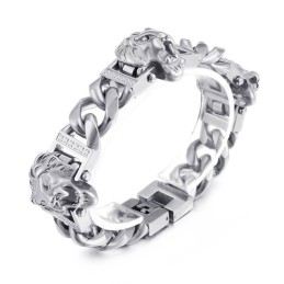 Löwenkopf Armband Armband Armband Hiphop Street Dance Männer Titan Schmuck