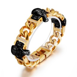 Totenkopf Armband Armband Armband Hiphop Street Dance Männlich Titan Schmuck