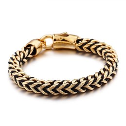 New Wave Retro Lederarmband Aus Geflochtenem Seil Und Titan