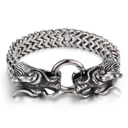 Herren-Mehrschichtarmband Cool Double Dragon Herrenarmband Wasserhahnverschluss