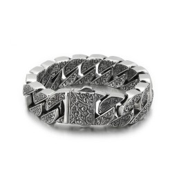 Musterguss-Titanarmband Für Männer