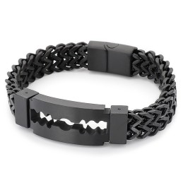 Blade Curved Brand Vakuumplattiertes Titanarmband Für Herren