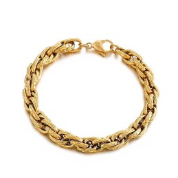 Titanarmband Im Hip-Hop-Stil Mit Schlangenmuster Für Herren