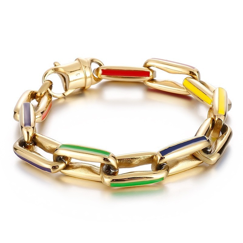 Hip-Hop-Armbänder Im Kubanischen Stil Hip-Hop-Armbänder Im Kubanischen Stil