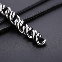 Mode Poliert Snap Titan Herrenarmband Für Geschenke