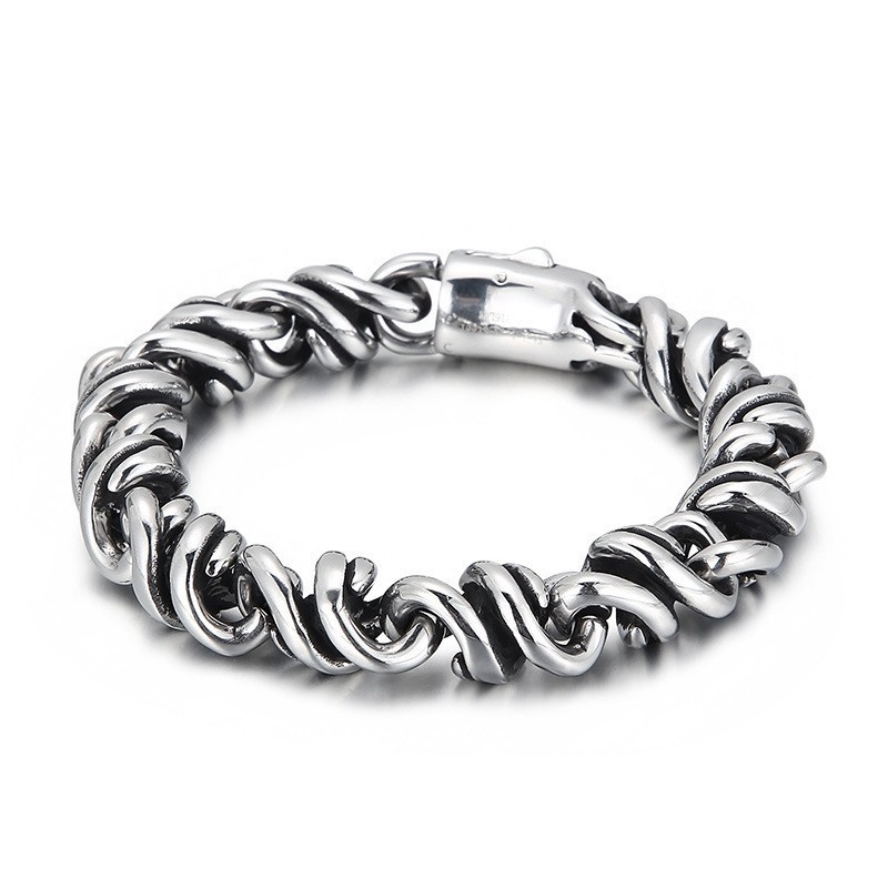Mode Poliert Snap Titan Herrenarmband Für Geschenke Mode Poliert Snap Titan Herrenarmband Für Geschenke