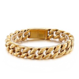 Cooles Vakuumbeschichtetes 18-Karat-Titanarmband Für Männer