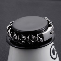 Cooles Schickes Totenkopf-Titanarmband Für Männer