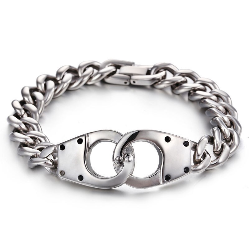 Modisches, Geometrisch Gewebtes Titanarmband Mit Handschellen Für Männer Modisches, Geometrisch Gewebtes Titanarmband Mit Handschellen Für Männer