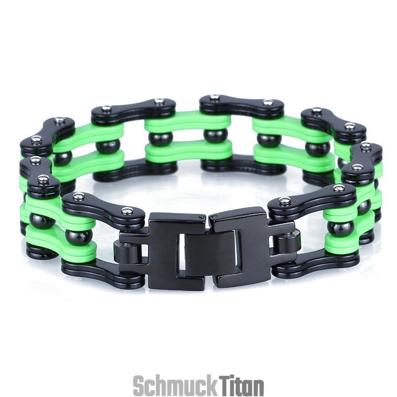 Galvanisiertes Titan-Fahrradarmband Für Herren Im Rock-Hip-Hop-Stil