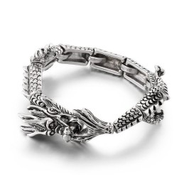 Cooles Schickes Zodiac Dragon Titan Armband Für Männer