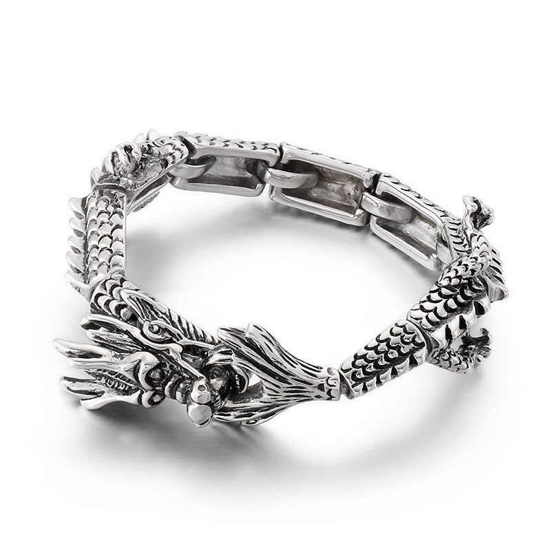Cooles Schickes Zodiac Dragon Titan Armband Für Männer Cooles Schickes Zodiac Dragon Titan Armband Für Männer