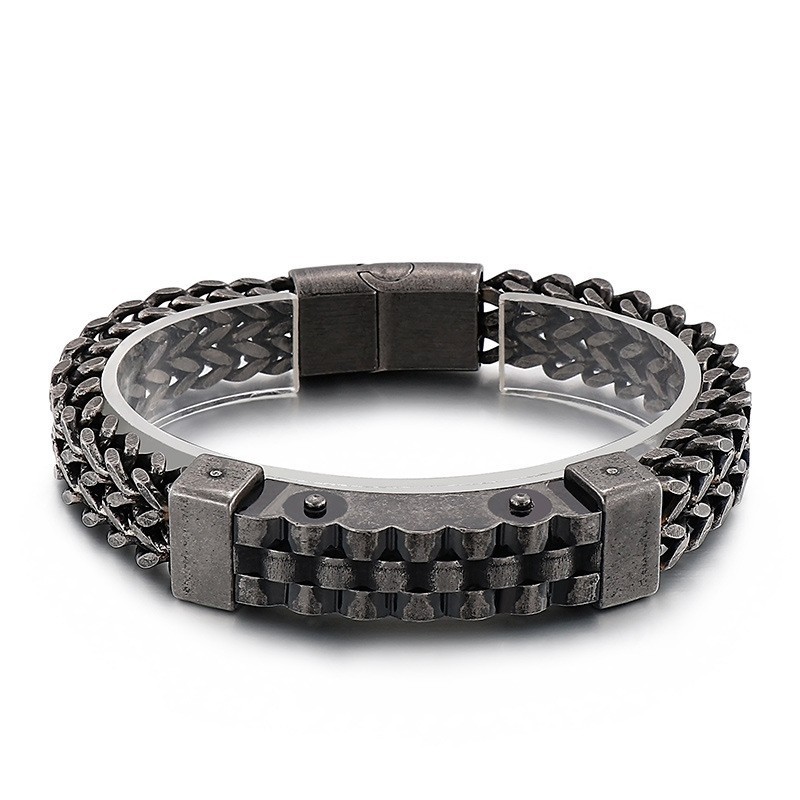 Modisches Titanarmband Im Hip-Hop-Stil Für Herren Modisches Titanarmband Im Hip-Hop-Stil Für Herren