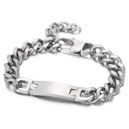Mode Geschwungene Marke Mit Schwanz Kette Titan Armband Für Männer