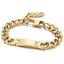 Mode Geschwungene Marke Mit Schwanz Kette Titan Armband Für Männer