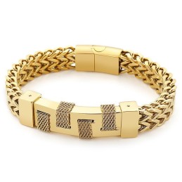 Fashion Street Curved Brand Woven Titanium Armband Für Männer