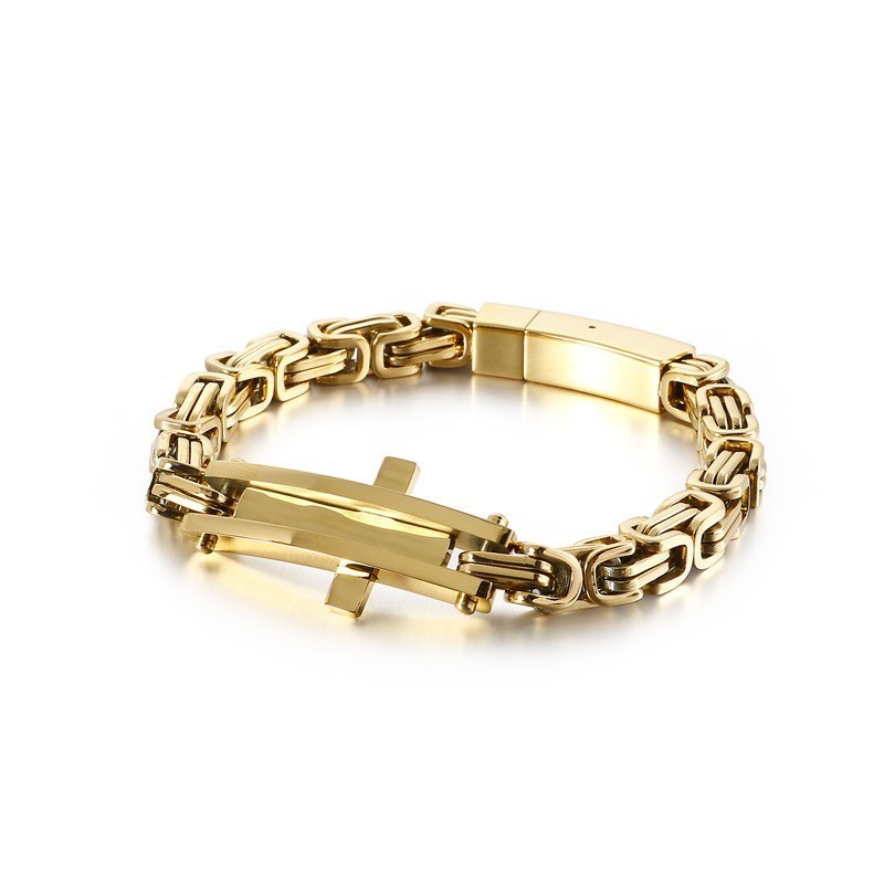 Cooles Cross Bend Hip Hop Titan Armband Für Männer Cooles Cross Bend Hip Hop Titan Armband Für Männer