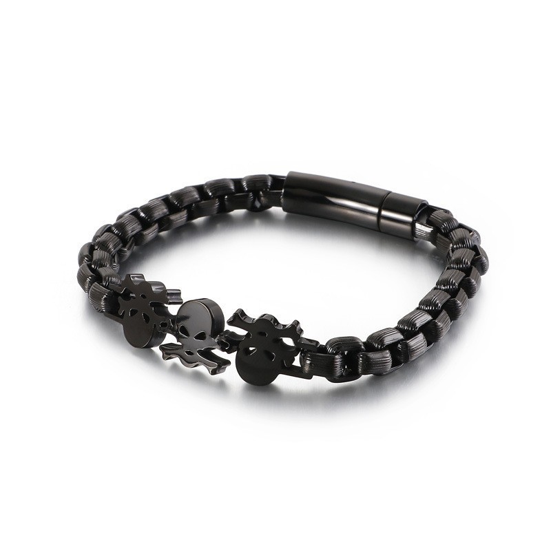 Fashion Street Style Hip-Hop Totenkopf Herren Titan Armband Fashion Street Style Hip-Hop Totenkopf Herren Titan Armband