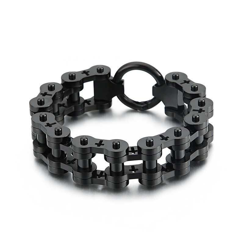 Rock Hip Hop Hollow Cross Titan Herren Fahrradarmband Rock Hip Hop Hollow Cross Titan Herren Fahrradarmband