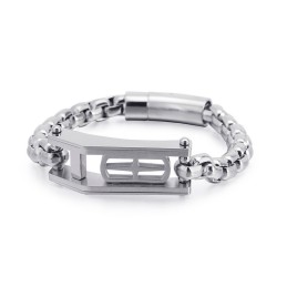Rock Hip-Hop Kreuz Hohl Quadrat Herren Titan Armband