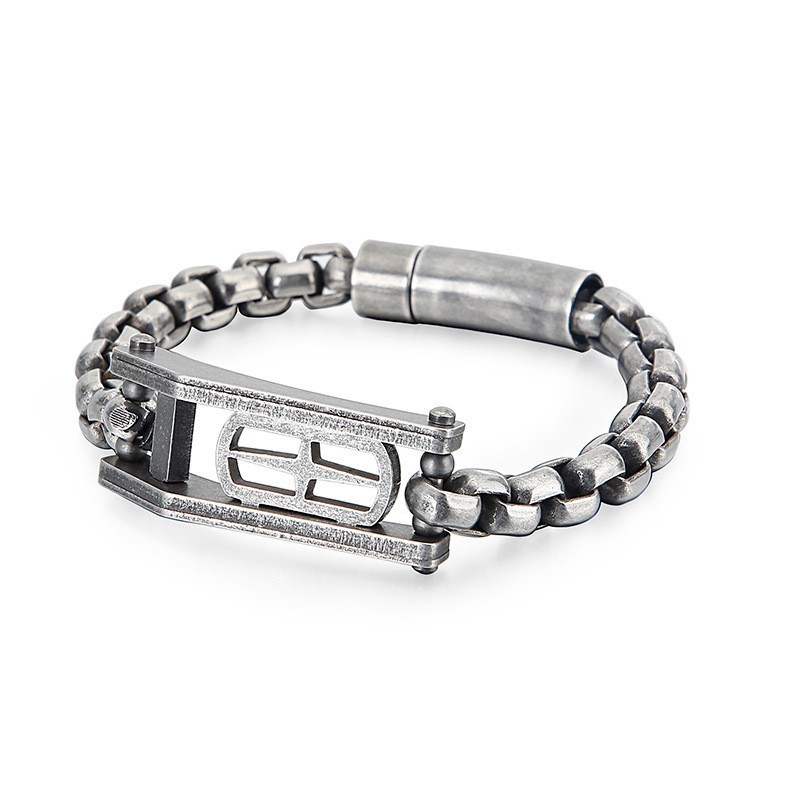 Kreuz Hohl Quadrat Herren Titan Armband Kreuz Hohl Quadrat Herren Titan Armband