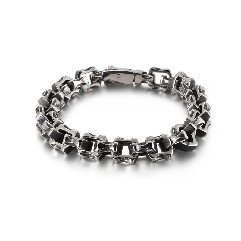 Unregelmäßiges Quadratisches Titanarmband Für Männer Unregelmäßiges Quadratisches Titanarmband Für Männer