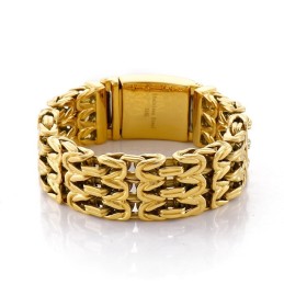 V-Förmiges Hohles Titanarmband Für Männer