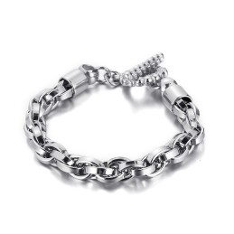 Cooles Modisches Titanarmband Mit Totenkopfverschluss Für Männer