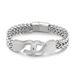 Kreuzhaken Titanarmband Für Männer Mit Zubehör
