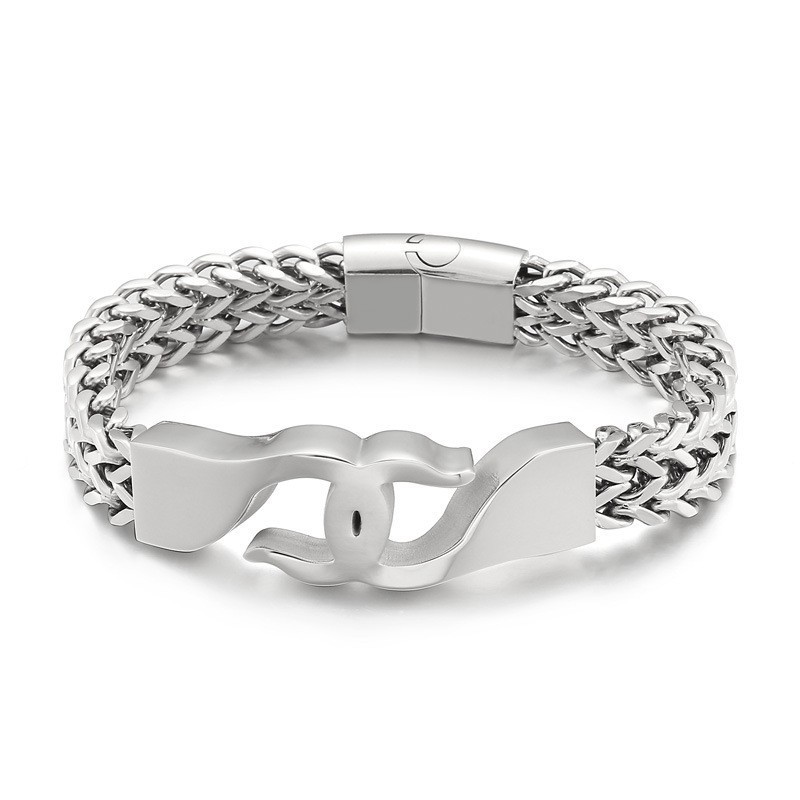 Kreuzhaken Titanarmband Für Männer Mit Zubehör Kreuzhaken Titanarmband Für Männer Mit Zubehör