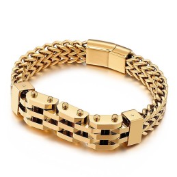 Doppellagiges, Zweireihiges Titanarmband Für Herren