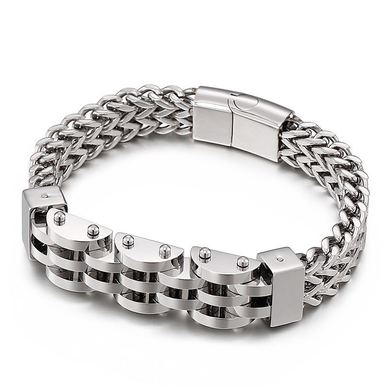 Doppellagiges, Zweireihiges Titanarmband Für Herren Doppellagiges, Zweireihiges Titanarmband Für Herren