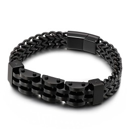 Doppellagiges, Zweireihiges Titanarmband Für Herren