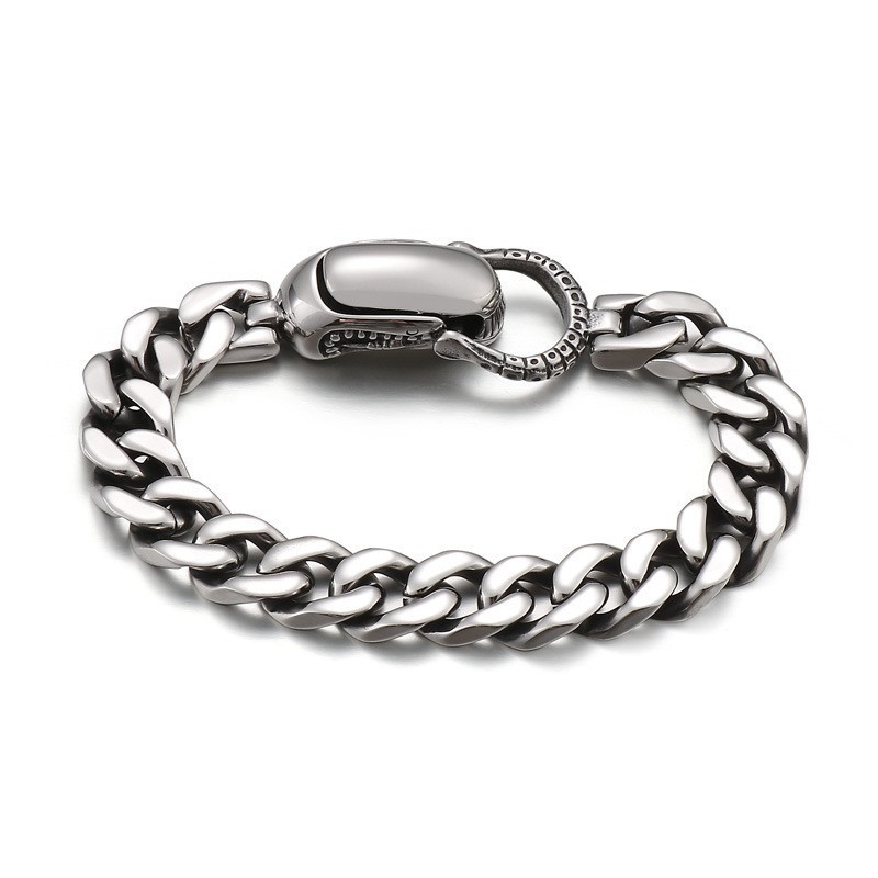 Schickes Kubanisches Titanarmband Für Männer Schickes Kubanisches Titanarmband Für Männer