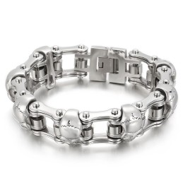 Beliebtes Cooles Totenkopf-Titanarmband